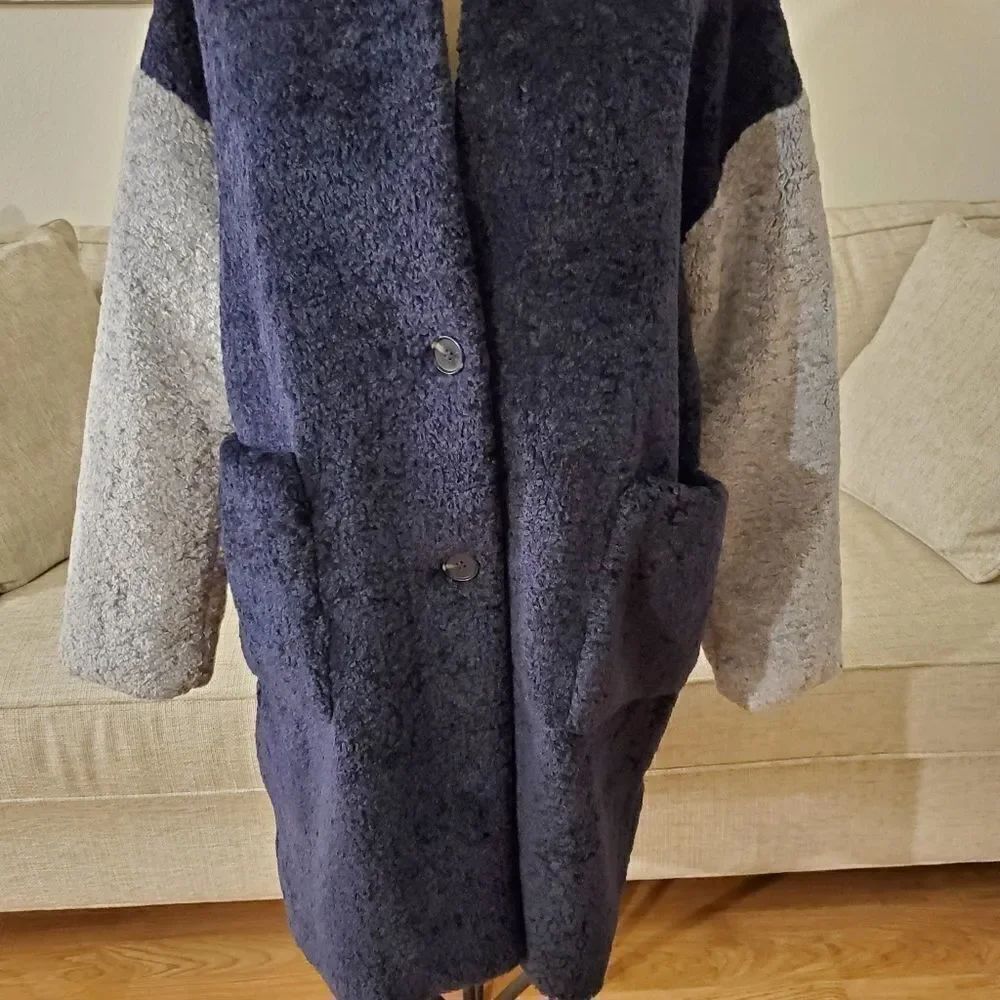 Court & Rowe Haley Colorblock Teddy Coat - Picture 5 of 12